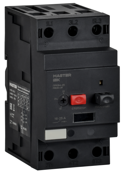 IEK Пускатель ПРК64-25 In=25А Ir=16-25А Ue 660В MASTER IEK, DMS22-25