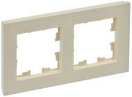 BRITE Рамка 3-местная РУ-3-Бр бежевый рифленый , BR-M32-51-K10