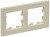 IEK BRITE Рамка 3-местная РУ-3-Бр бежевый рифленый , BR-M32-51-K10