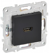 SKANDY Розетка HDMI SK-H01Bl черный , SK-H10-K02
