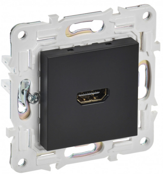 IEK SKANDY Розетка HDMI SK-H01Bl черный IEK, SK-H10-K02