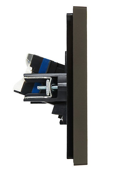 IEK FORTE&PIANO Розетка компьютерная двойная RJ45 кат.6 FP334 серый , FP-K20-2-K03