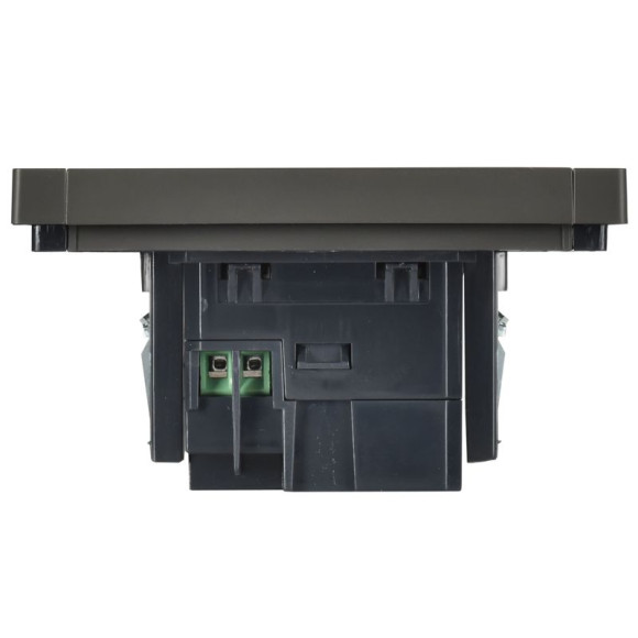 IEK FORTE&PIANO Розетка USB A+C 18Вт FP351 серый , FP-U22-018-K03