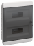 IEK TEKFOR Корпус пластиковый ЩРВ-П-24 IP41 черная прозрачная дверь IEK, TF5-KP12-V-24-41-K01-K03
