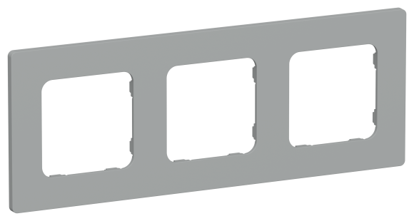 IEK FLITE Рамка 3-местная РУ-3-К-ФлС серый IEK, FI-M32-32-20-K03