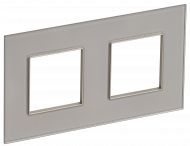 SKANDY Рамка 2-местная SK-F22Sh стекло шампань , SK-M22-G-K37