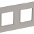 SKANDY Рамка 2-местная SK-F22Sh стекло шампань IEK, SK-M22-G-K37
