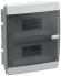 IEK UNION Compact Корпус пластиковый ЩРВ-П-18 IP41 черная прозрачная дверь IEK, UIC-KP12-V-18-41-K01