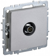BRITE Розетка TV оконечная РТВ11-0-БрА алюминий IEK, BR-A10-O-K47 BRITE Розетка TV оконечная РТВ11-0-БрА алюминий IEK, BR-A10-O-K47