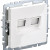 BRITE Розетка компьютерная двойная RJ45 кат.6 РК11-2-БрБ белый IEK, BR-K20-2-K01