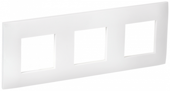 IEK SKANDY Рамка 3-местная SK-F03W арктический белый , SK-M32-K01