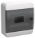 IEK TEKFOR Корпус пластиковый ЩРН-П-8 IP41 черная прозрачная дверь IEK, TF5-KP12-N-08-41-K01-K03