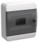 IEK TEKFOR Корпус пластиковый ЩРН-П-8 IP41 черная прозрачная дверь IEK, TF5-KP12-N-08-41-K01-K03