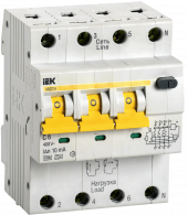 KARAT Автоматический выключатель дифференциального тока АВДТ 34 C6 10мА тип A IEK, MAD22-6-006-C-10