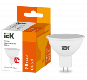 Лампа светодиодная MR16 софит 9Вт 230В 3000К GU5.3 IEK, LLE-MR16-9-230-30-GU5 Лампа светодиодная MR16 софит 9Вт 230В 3000К GU5.3 IEK, LLE-MR16-9-230-30-GU5