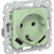 FLITE Розетка 1-местная с заземлением с защитными шторками 16А с USB A+A 3,1А безвинтовое крепление РСЮша11-1-ФлФ фисташковый IEK, FI-R14-16-1-U21-D31-K93