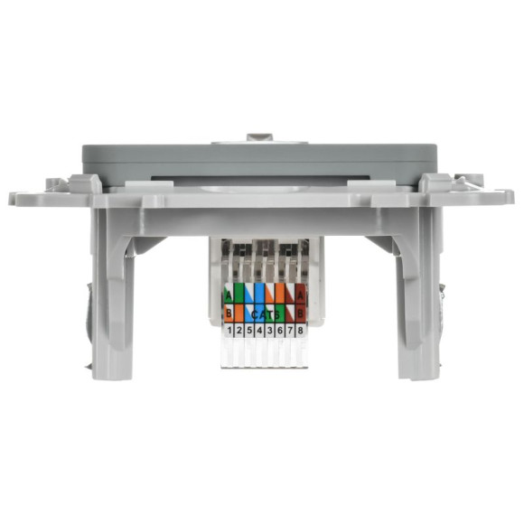 IEK FLITE Розетка компьютерная RJ45 категория 6 UTP РК6-1-0-ФлС серый IEK, FI-K12-2-K03