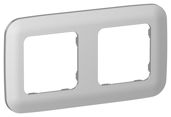 IEK FLITE Рамка 2-местная РУ-2-А-ФлА алюминий IEK, FI-M22-31-20-K47