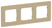 FLITE Рамка 3-местная РУ-3-К-ФлХ хаки IEK, FI-M32-32-20-K59