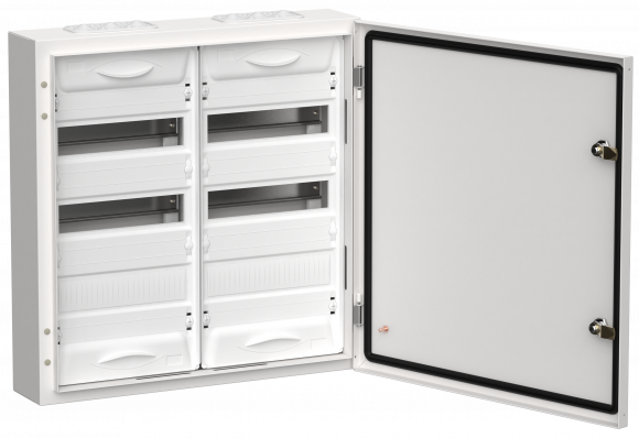IEK TITAN 5 Корпус металлический ЩРн-72 (2х36) 585х570х140мм IP54 белый (одна дверь) IEK, TI5-50-N-2X036-54