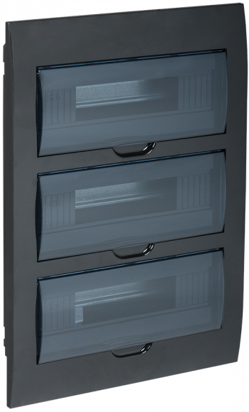 IEK KREPTA 3 Корпус пластиковый ЩРВ-П-36 IP41 черный IEK, MKP12-V-36-41-K02