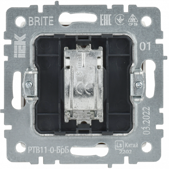 IEK BRITE Розетка TV оконечная РТВ11-0-БрБ белый , BR-A10-O-K01