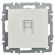 IEK BRITE Розетка компьютерная RJ45 кат.6 РК11-БрБ белый , BR-K10-2-K01