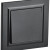 BRITE Выключатель 1-клавишный 10А в сборе ВСР10-1-0-БрЧ черный IEK, BR-V10-0-10-K02-F