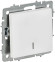 IEK BRITE Выключатель 1-клавишный с индикацией 10А ВС10-1-1-БрАБ арктический белый IEK, BR-V10-1-10-K91