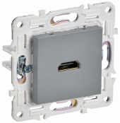 SKANDY Розетка HDMI SK-H01Gr серый , SK-H10-K03