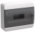 IEK TEKFOR Корпус пластиковый ЩРН-П-12 IP41 черная прозрачная дверь IEK, TF5-KP12-N-12-41-K01-K03