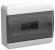 IEK TEKFOR Корпус пластиковый ЩРН-П-12 IP41 черная прозрачная дверь IEK, TF5-KP12-N-12-41-K01-K03