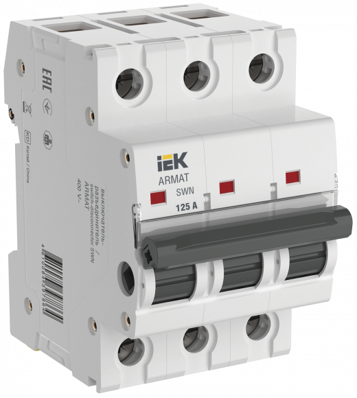 IEK ARMAT Выключатель-разъединитель SWN 3P 125А IEK, AR-SWN-3-125