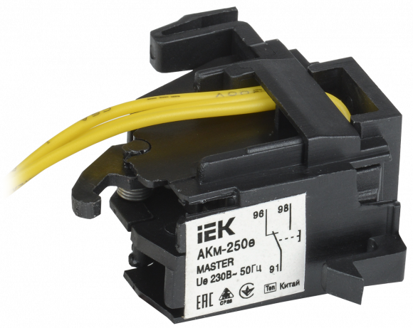 IEK Контакт аварийный АКм-250е (АКм-35) для ВА88-35 MASTER с электронным расцепителем IEK, SVA31D-AK-1-02