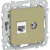 FLITE Розетка 2-местная RJ45/TV категория 5Е UTP РКТВ5е-2-0-ФлО оливковый IEK, FI-AK22-1-K26