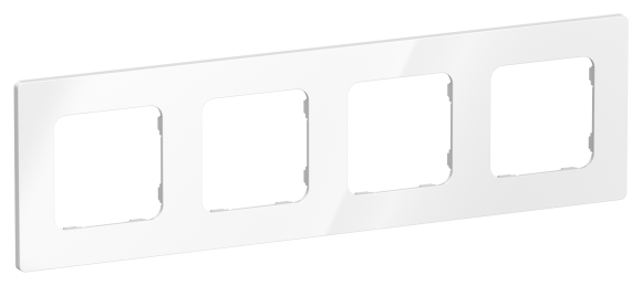 IEK FLITE Рамка 4-местная РУ-4-К-ФлБ белый IEK, FI-M42-32-20-K01