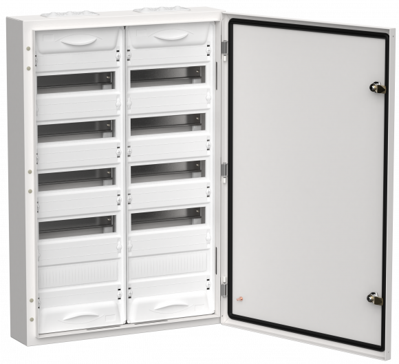 IEK TITAN 5 Корпус металлический ЩРн-120 (2х60) 835х570х140мм IP54 белый (одна дверь) IEK, TI5-50-N-2X060-54