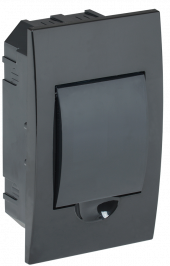 KREPTA 3 Корпус пластиковый ЩРВ-П-4 IP41 черный IEK, MKP12-V-04-41-K02