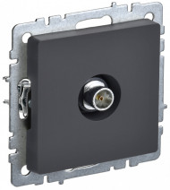 BRITE Розетка TV оконечная РТВ11-0-БрГ графит , BR-A10-O-K53