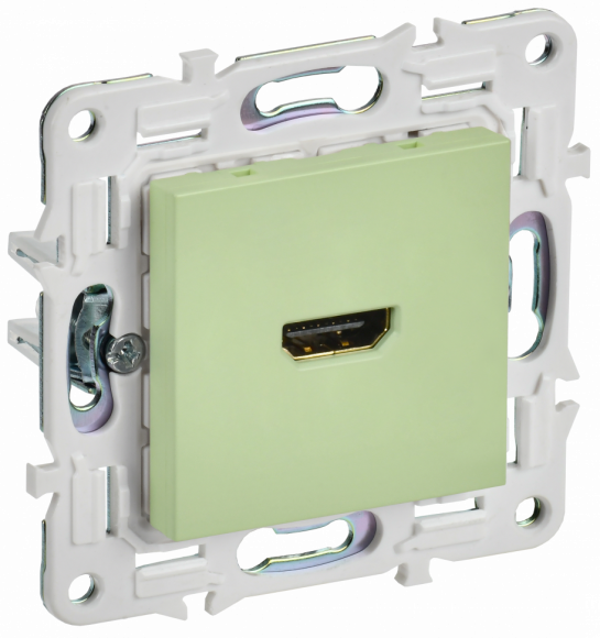 IEK SKANDY Розетка HDMI SK-H01G мятный IEK, SK-H10-K06