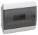 IEK TEKFOR Корпус пластиковый ЩРВ-П-12 IP41 черная прозрачная дверь IEK, TF5-KP12-V-12-41-K01-K03 IEK TEKFOR Корпус пластиковый ЩРВ-П-12 IP41 черная прозрачная дверь IEK, TF5-KP12-V-12-41-K01-K03