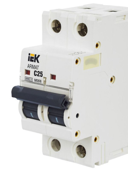 IEK ARMAT Автоматический выключатель M06N 2P C 25А IEK, AR-M06N-2-C025
