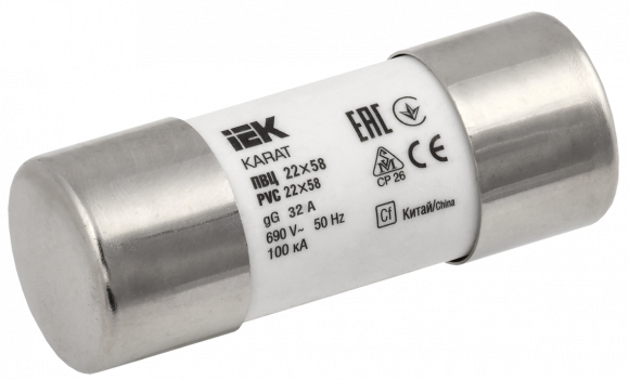 IEK Плавкая вставка цилиндрическая ПВЦ 22х58 32А KARAT IEK, MFL30-032