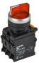 IEK Переключатель с подсветкой на 3 положения 2NO красный MASTER IEK, MI-SW60-20XD-4-14-3-K04