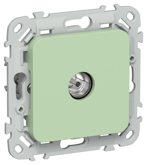 IEK FLITE Розетка TV экранированная проходная тип M РТВм-1-1-2-ФлФ фисташковый IEK, FI-A13-P-K93