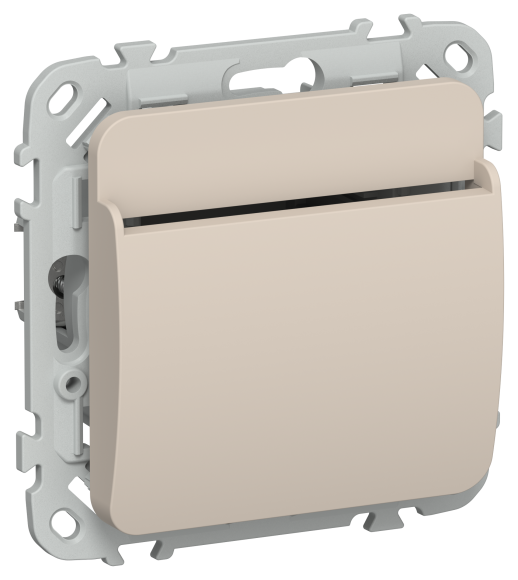 IEK FLITE Выключатель карточный 30А ВК-0-ФлЛ льняной IEK, FI-V11-0-10-K88