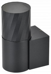 LIGHTING Светильник уличный 5220 настенный под лампу GU10 IP65 черный IEK, LT-UBU0-5220-GU10-1-K02