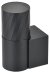 IEK LIGHTING Светильник уличный 5220 настенный под лампу GU10 IP65 черный IEK, LT-UBU0-5220-GU10-1-K02
