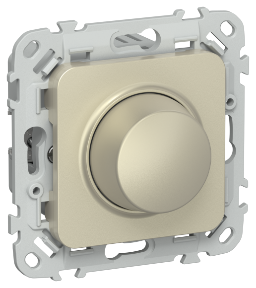 IEK FLITE Светорегулятор проходной LED 250Вт СС16-5-1-ФлШ шампань IEK, FI-D22-0250-P-K37