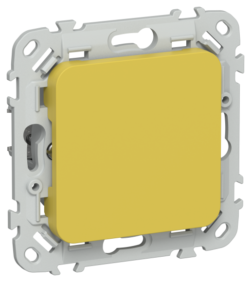 IEK FLITE Заглушка с суппортом ЗГ-ФлЖК желтый карри IEK, FI-PL10-K44